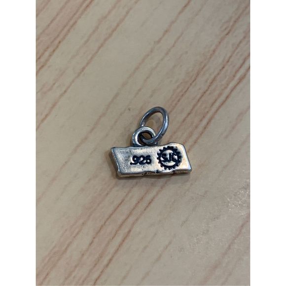 .925 Saying Help Sterling Silver Jewelry Charm - Picture 2 of 3